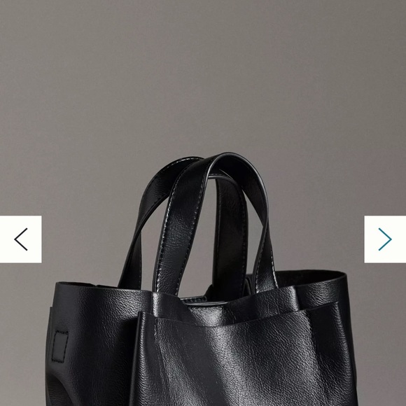 Faux-Leather Tote Bag - Picture 1 of 12